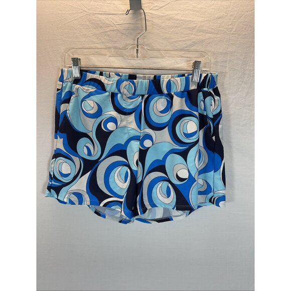 Jude Connally Shorts Size M Multicolor Pockets swim cover groovy 70s colorful - Picture 1 of 7